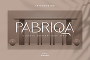 Pabriqa Font, a Sans Serif Font by Rhtype (Thumbnail 1 of 9)