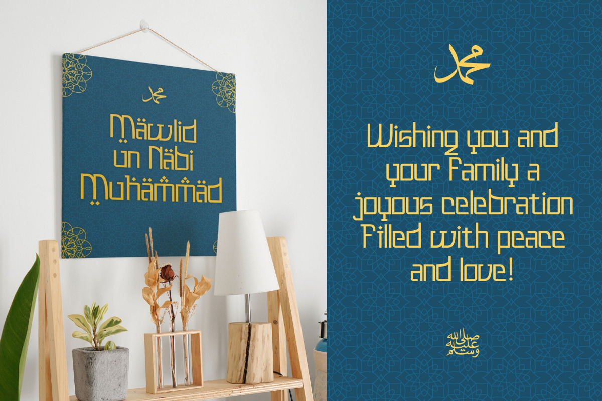 Calima – Islamic Style Display Font, a Script Font by Vadovastd (Photo 6 of 7)
