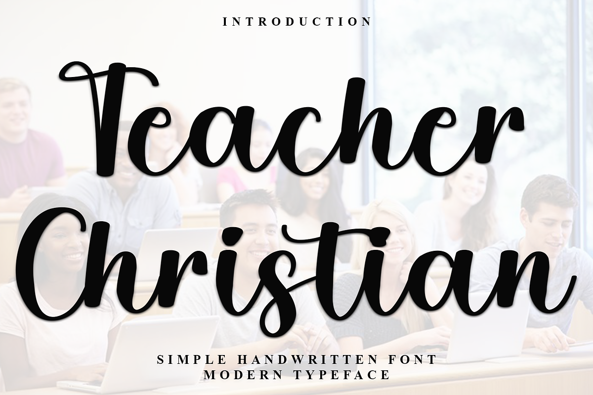Teacher Christian, a Handwritten Font by FreshTypeINK (Photo 1 of 7)