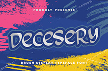 Decesery - Brush Display Font