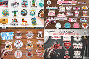 Retro Stickers and Labels Pack, a Branding & Logo Template by JeksonGraphics (Thumbnail 2 of 2)
