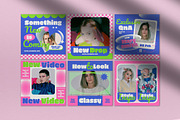 Pink Fashion Instagram Pack, a Social Media Template by graphicook (Thumbnail 3 of 9)