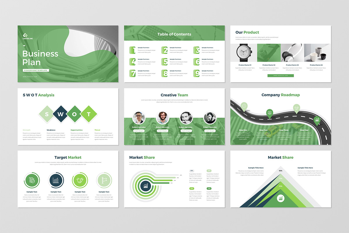 Business Plan PowerPoint Template, a Presentation Template by Orcshape Studio (Photo 28 of 29)