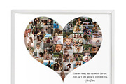 Heart Shape Photo Collage, a Poster Template by AIW SOLUTIONS (Thumbnail 6 of 7)