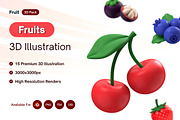 Fruits 3D Icon, a Food & Drink 3D Model by GoTemp (Thumbnail 1 of 8)