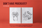 5 Ribbon Procreate Stamp Brushes, a Brush Add-On by Riveros Illustration (Thumbnail 11 of 12)