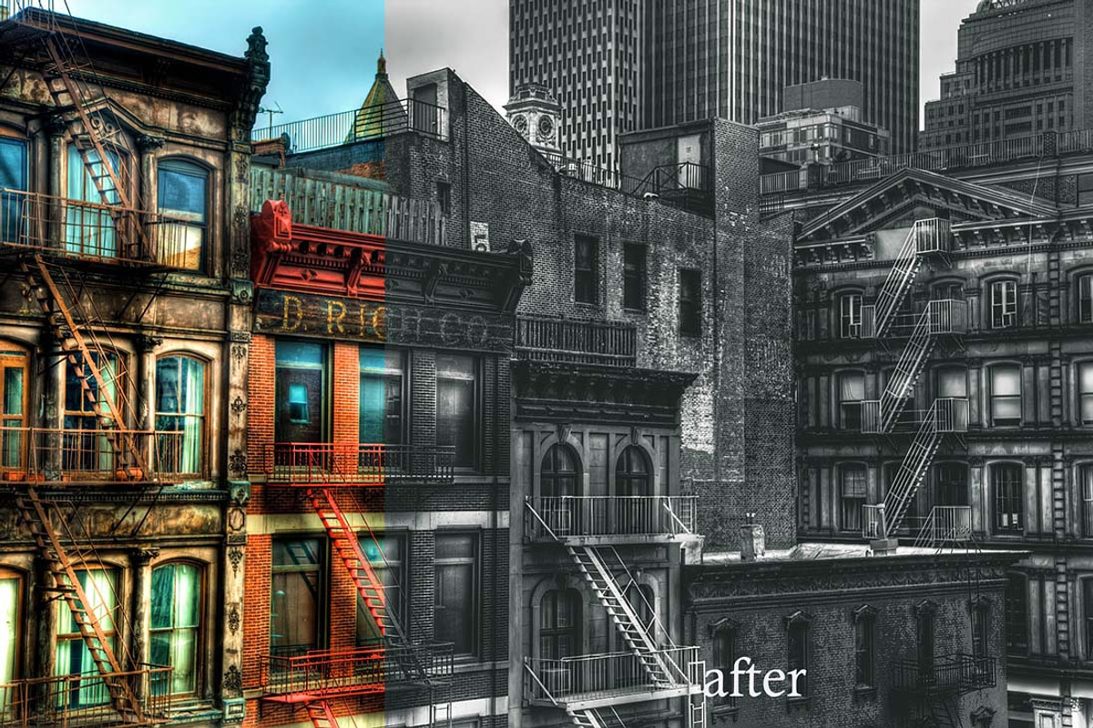 10 Matte B & W Landscape Drama preview 5