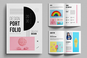 Design Portfolio Template, a Brochure Template by MightyDesign