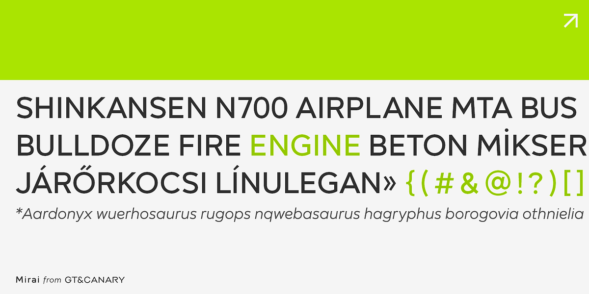 Mirai, a Sans Serif Font by GT&CANARY (Photo 5 of 7)