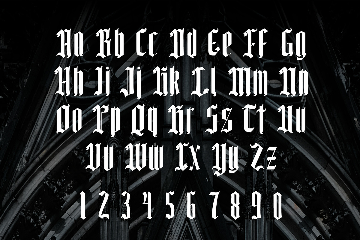 Tall Goth, a Blackletter Font by Loudoun Design Co. (Photo 2 of 7)