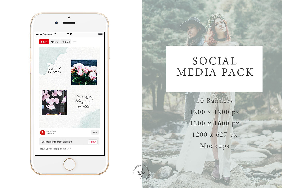 Bella | Social Media Pack, a Social Media Template by Blossom (Photo 4 of 5)