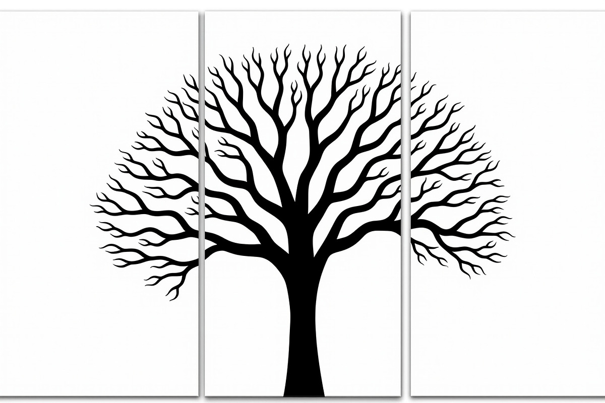 Multi-Panel Tree Silhouette Laser, a Graphic by balal (Photo 5 of 9)