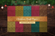 20 Christmas Kraft Papers, a Texture Graphic by Orange Fox (Thumbnail 3 of 7)