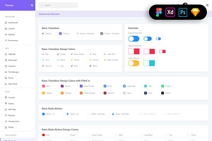 Forms Widgets Dashboard UI Kit