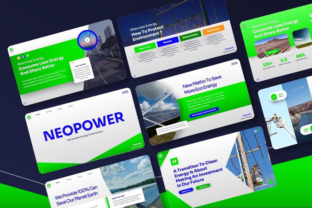 Neopower -Alternate Power Keynote, a Presentation Template by Dhabee (Photo 3 of 8)