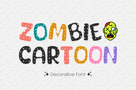 Zombie Cartoon - Decorative Font, a Font by AMC STUDIO