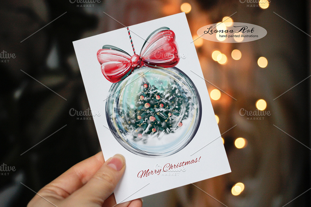 Wonderful Christmas Clipart Set, a Seasonal Illustration by Leonaa art (Photo 5 of 11)