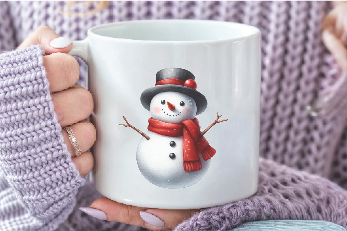 Watercolor Christmas Village Clipart, an Illustration by Libby Wishes (Photo 7 of 9)