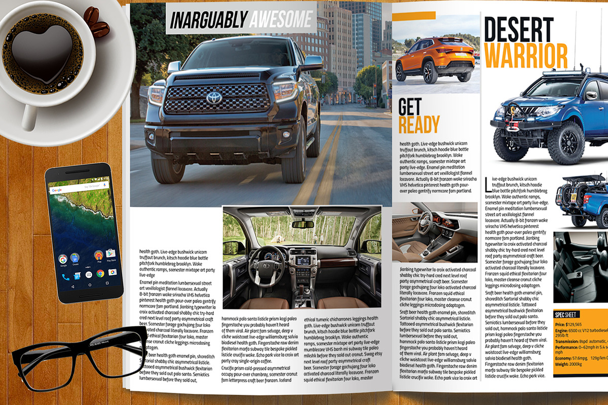 Car Magazine Template, a Magazine Template by Red Cactus Creative (Photo 15 of 18)