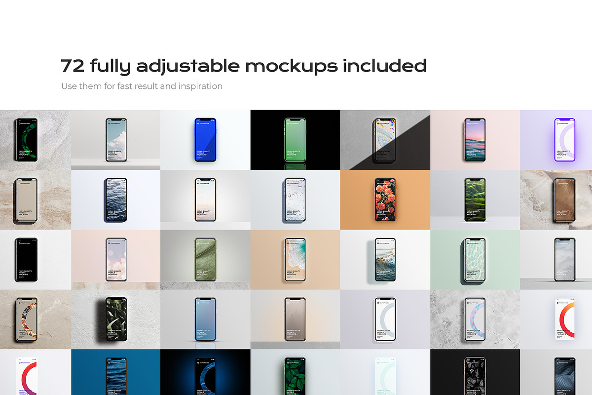 72 iphone device mockup bundle, an iPhone Mockup by FoundImages (Photo 7 of 84)