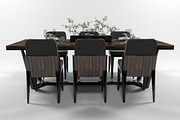 Dining furniture set 2807, a Furniture 3D Model by inDahouze (Thumbnail 2 of 11)