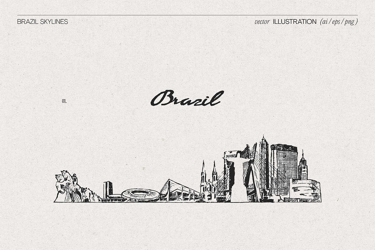 Brazil Skylines, a Work Illustration by TheMountBirdStudio (Photo 4 of 8)