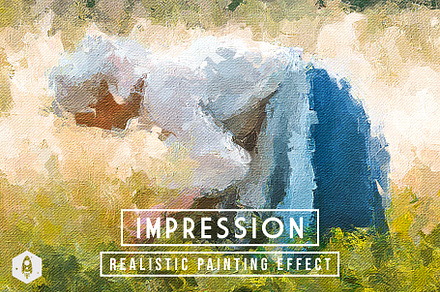 Impression Realistic Painting Effect, an Action Add-On by DesignRocket