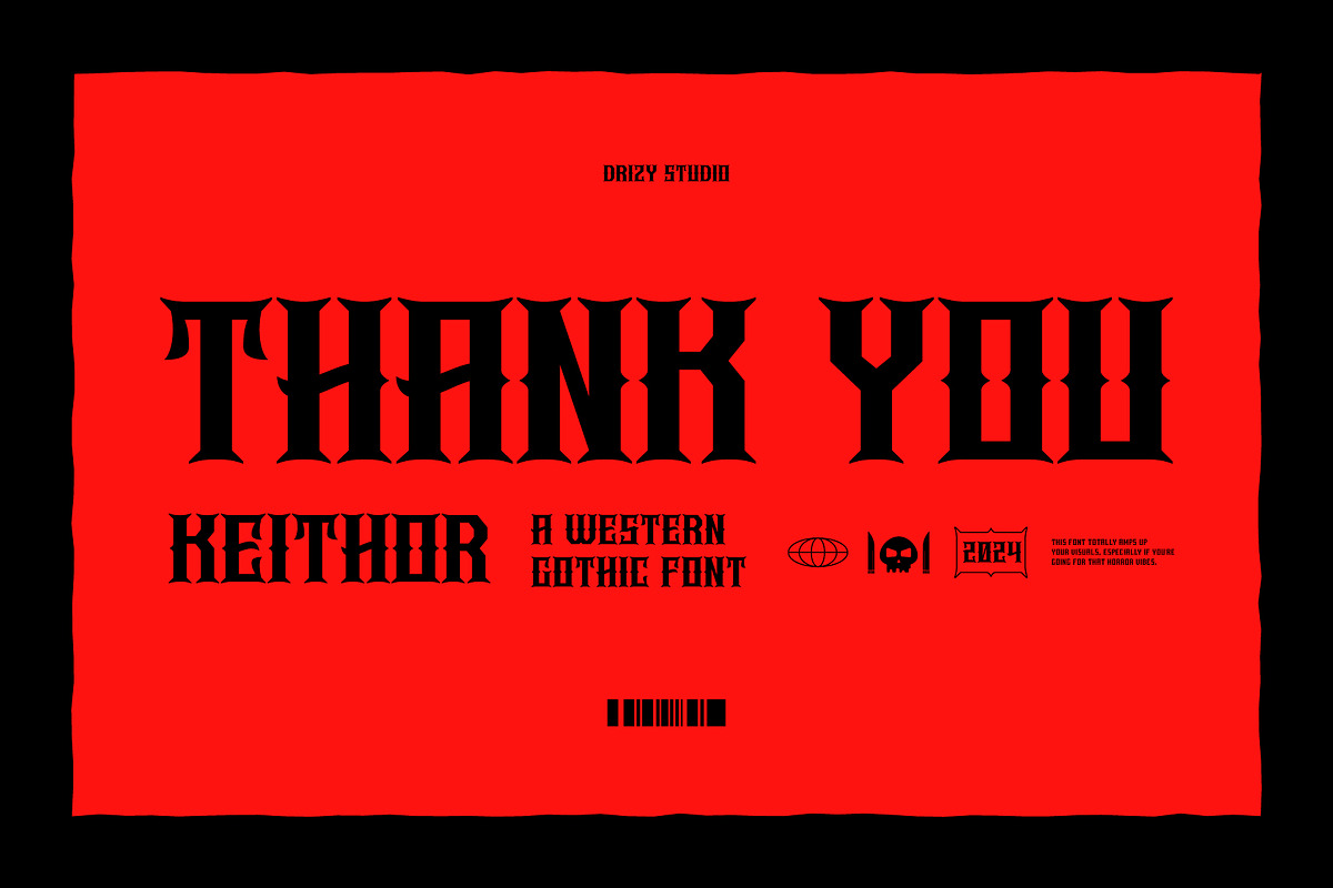 Keithor – Western Gothic Font, a Blackletter Font by Drizy (Photo 10 of 10)