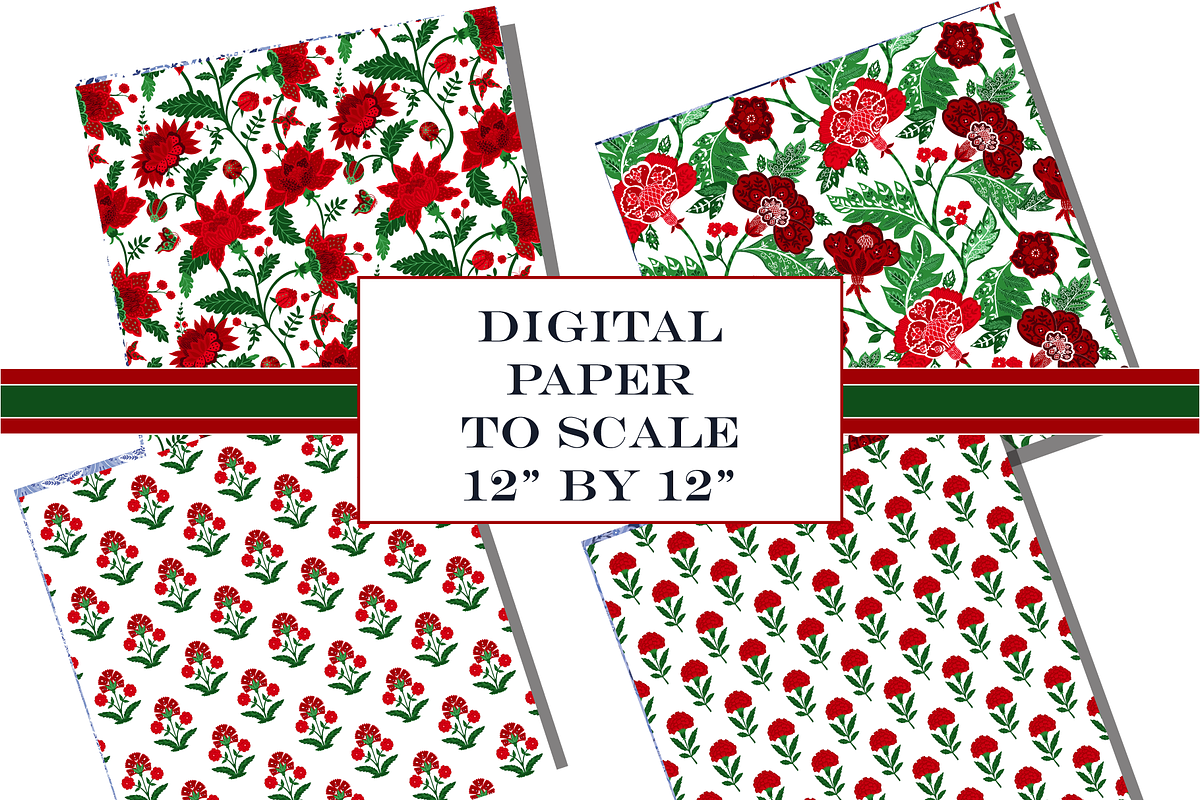 Christmas Boho Indian Patterns, a Pattern Graphic by RachelStudio (Photo 7 of 8)