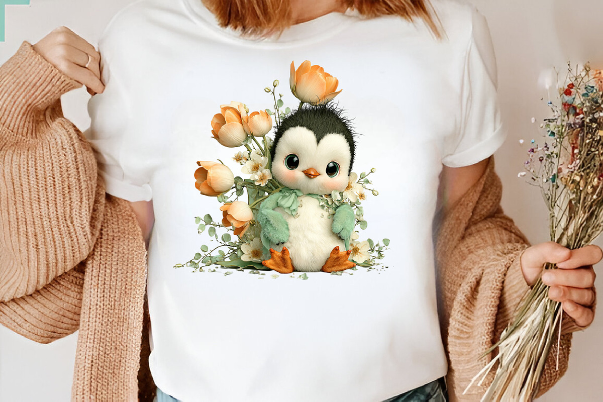 Spring Flower Animal Sublimation Cli, an Illustration by CreationArt (Photo 3 of 7)