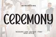 Ceremony | Script Font, a Script Font by Scratchones (Thumbnail 1 of 8)