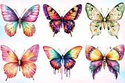 Colorful Drawing Butterfly Clipart, an Animal Illustration by Canvas Craft (Thumbnail 3 of 3)