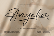 Angelin, a Handwritten Font by Integritype Studio (Thumbnail 1 of 8)