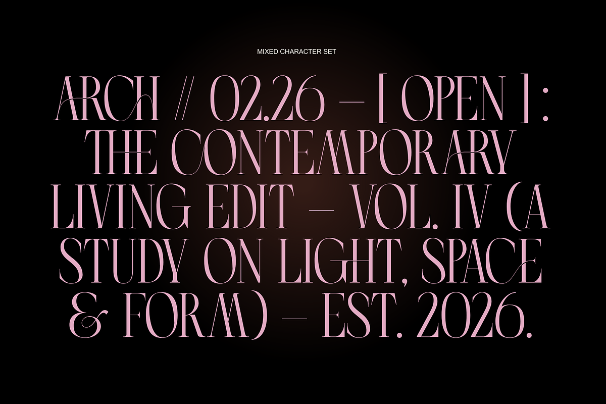 Asfar - Modern Ligatures Font, a Serif Font by Nirmana Visual (Photo 10 of 10)