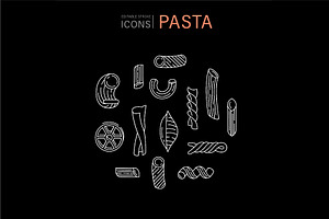 La Pasta Logo Elements