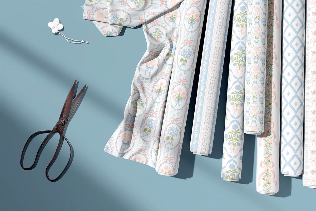 Grandmillennial & Preppy patterns, a Pattern Graphic by Tani Kuzminka (Photo 16 of 26)