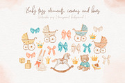 Watercolor Baby Crests Creator, an Illustration by Alamella (Thumbnail 8 of 14)