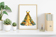 Floral Graduation Caps & Gowns, an Illustration by Canvas Craft (Thumbnail 5 of 8)