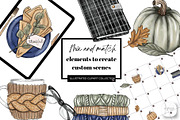 Cozy Fall Illustrated Collection, a Seasonal Illustration by VS Studio (Thumbnail 3 of 3)