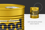 Food Tin Can Mockup, a Cups & Container Mockup by Country4k (Thumbnail 3 of 3)