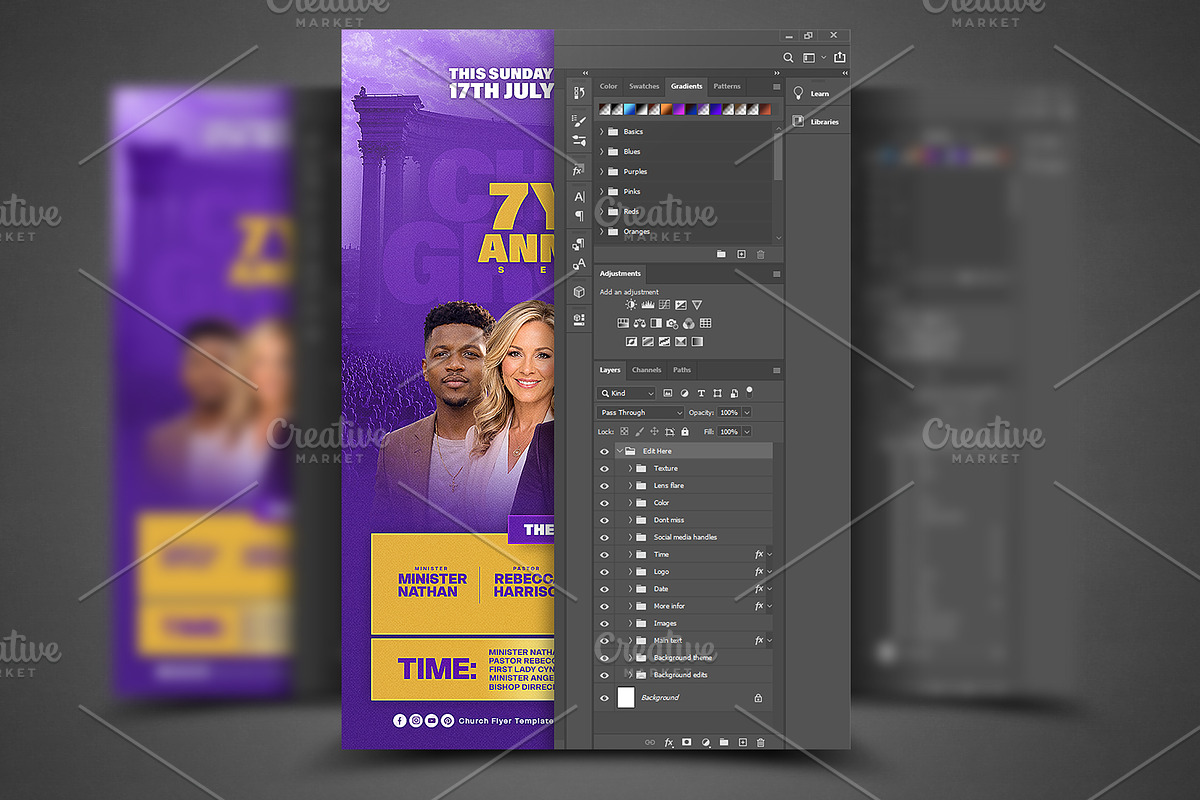 Church Anniversary Poster Template, a Social Media Template by church flyer templates (Photo 5 of 8)