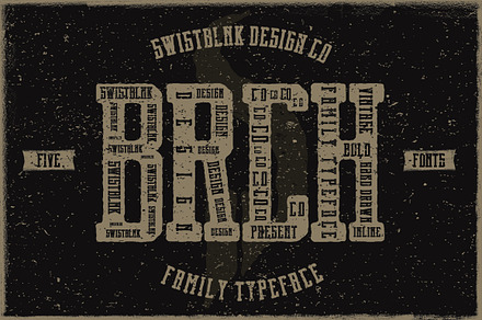 Brch Family Typeface, a Serif Font by Swistblnk Std.