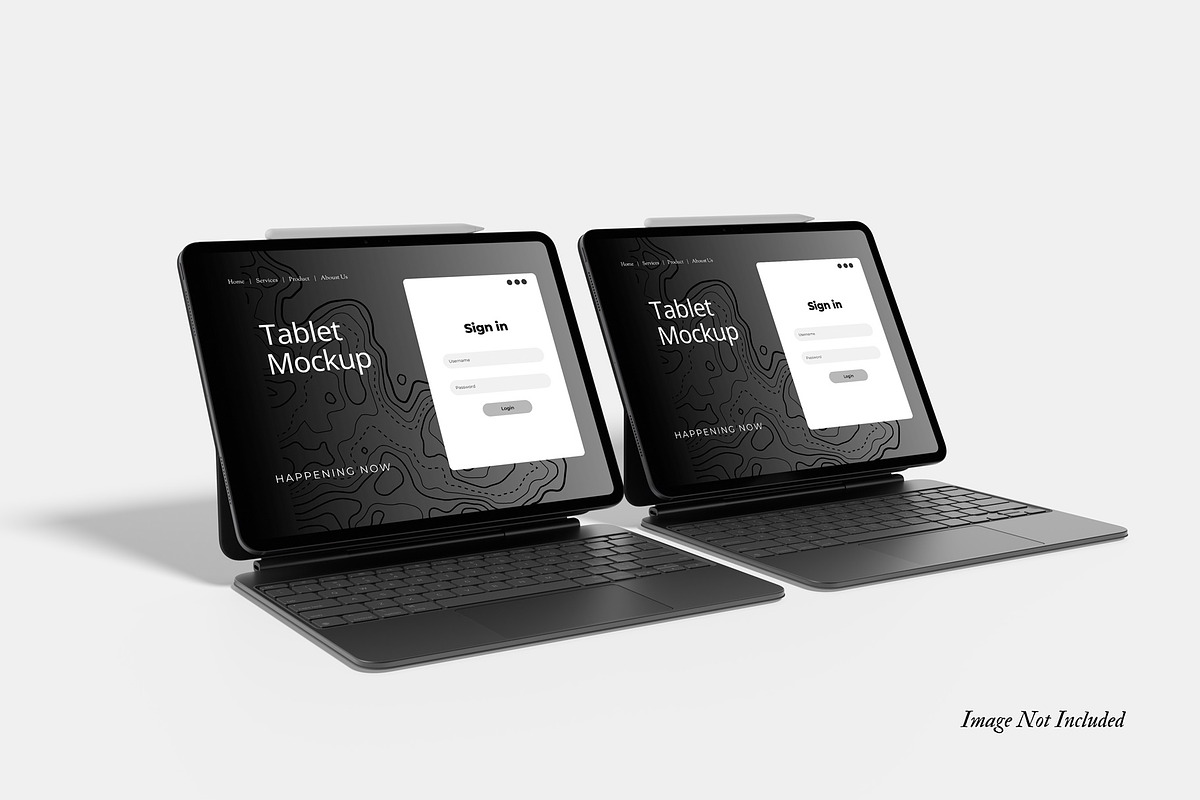 Ipad Pro Mockup Set V1, an iPad Mockup by DSNA Mockup (Photo 6 of 6)