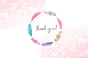 Watercolor feathers patterns, a Pattern Graphic by Jermolina Mockups (Thumbnail 4 of 4)