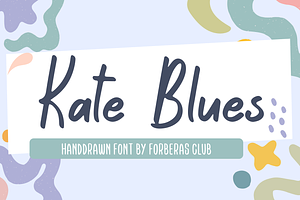 Kate Blues Handwritten Font