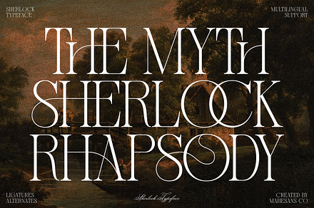 Sherlock – Elegant Classic Serif, a Serif Font by Mahesans Co