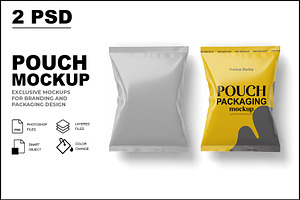 Pouch Mockup, a Cups & Container Mockup by mockupbuys