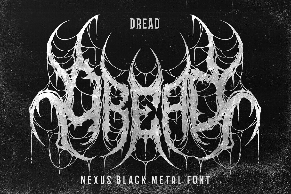 Nexus Blackmetal Font, a Blackletter Font by Blackmetalfont (Photo 2 of 6)