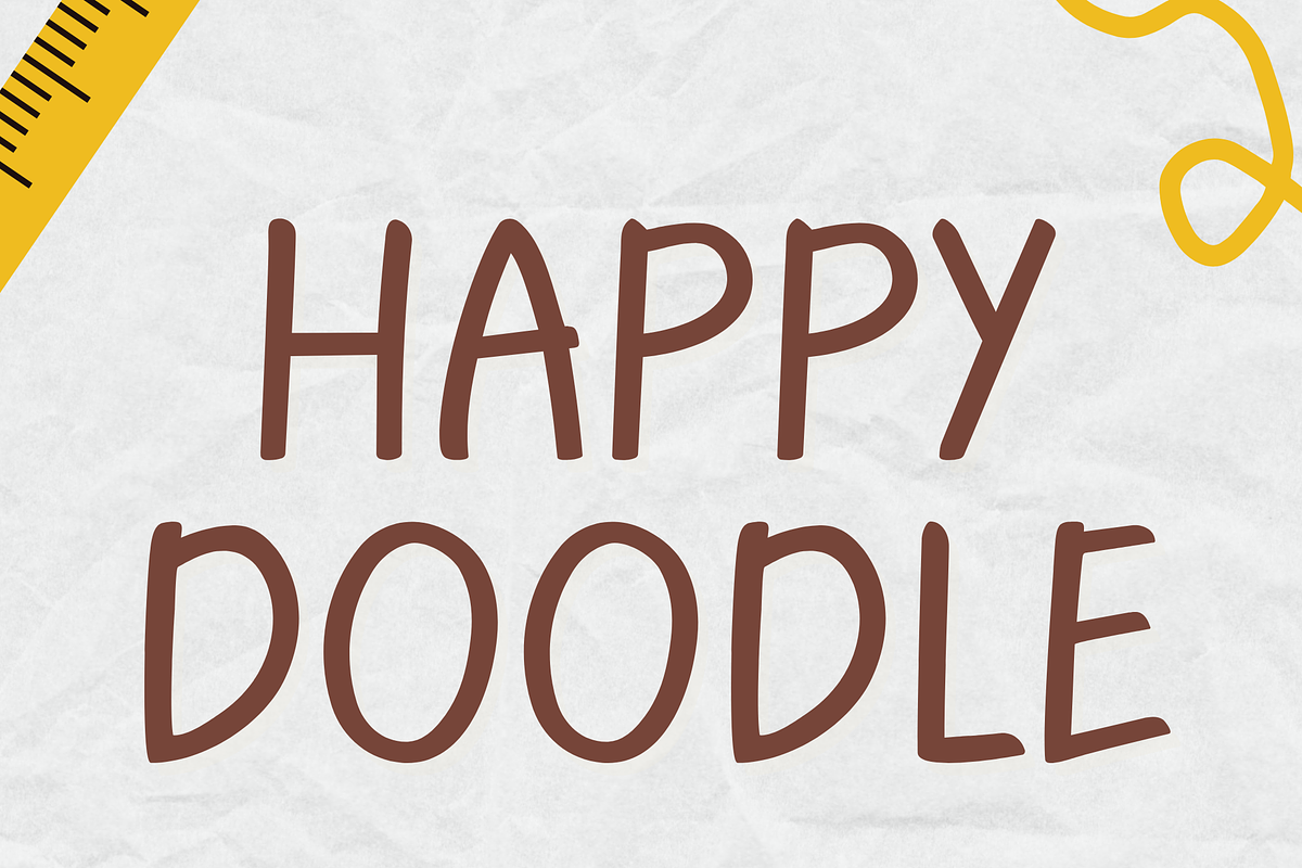 Handwritten Font – Happy Doodle, a Handwritten Font by ZoloDesignHub (Photo 8 of 8)
