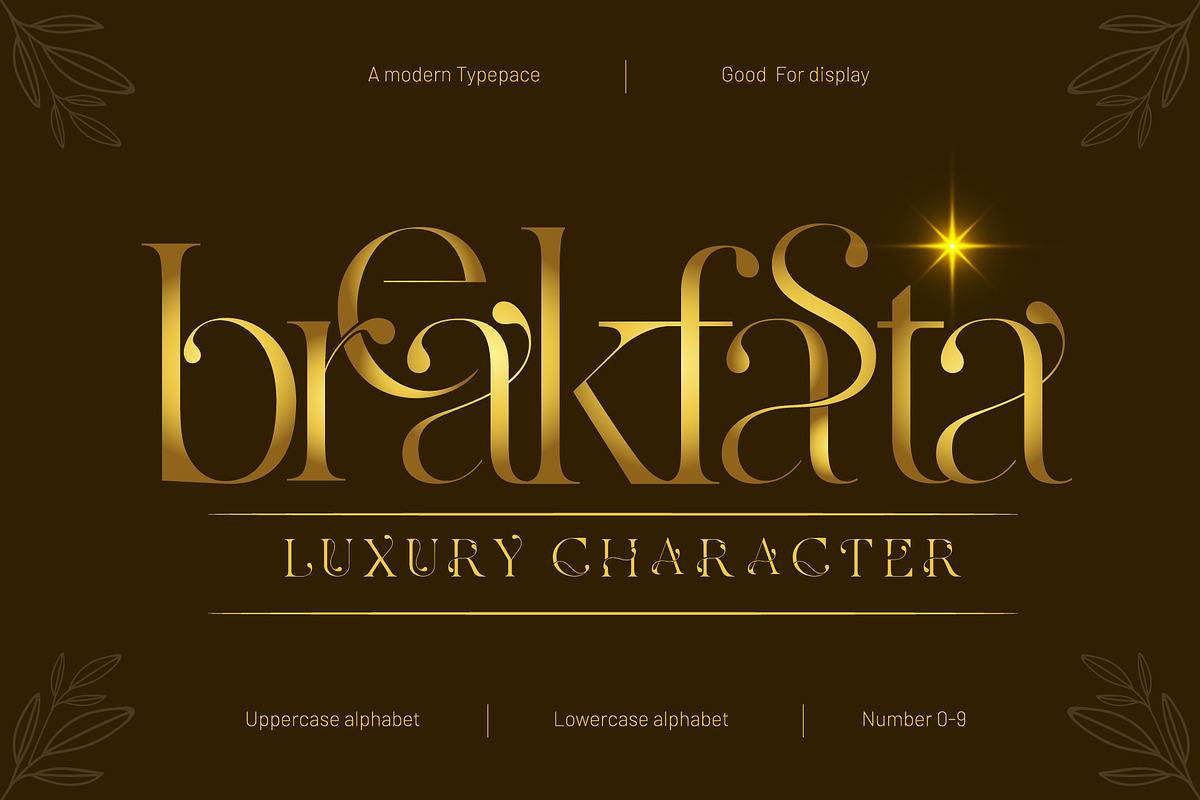 Breakfasta - Serif display Font, a Serif Font by indranesia (Photo 1 of 6)